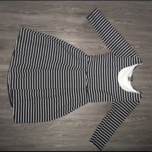 stripped dress.comfortable and classy.